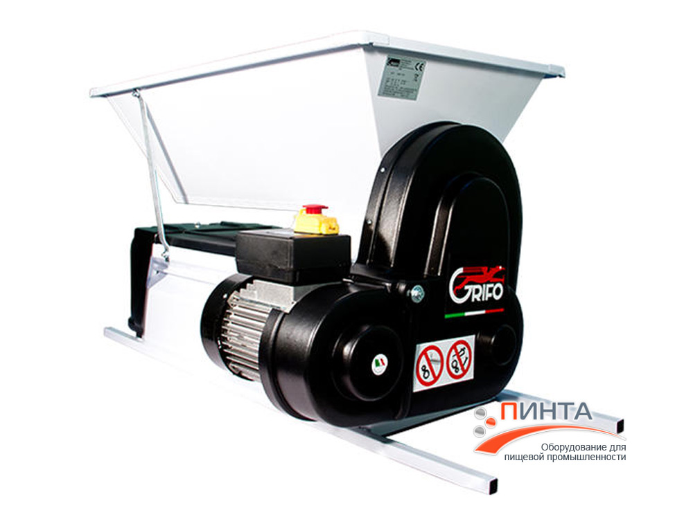 Виноградная дробилка-гребнеотделитель со шнеком DMC